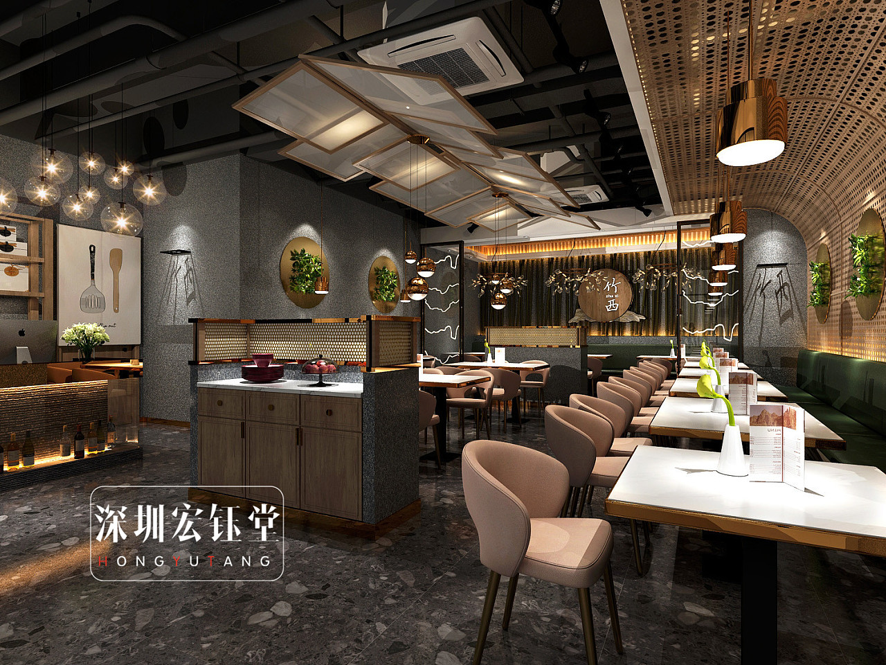 现代客餐厅 - 效果图交流区-建E室内设计网