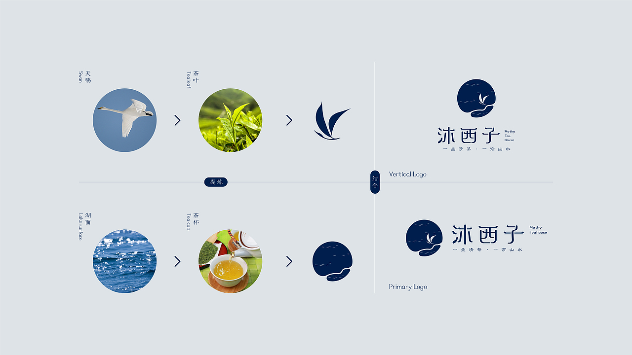 沐西子茶馆品牌设计