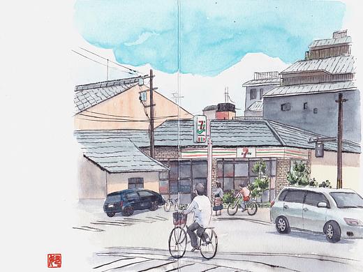 手绘城市系列 之 日本