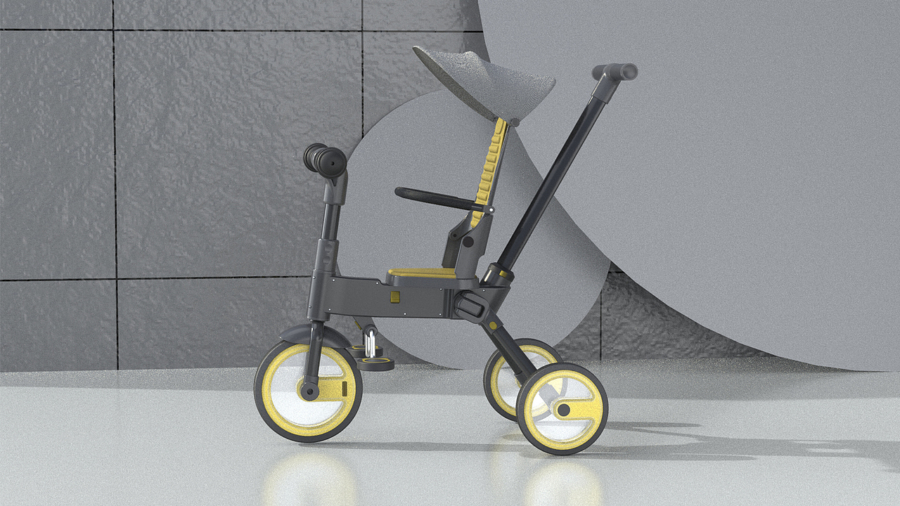 儿童多功能三轮车（图ZMjM4NjQ5NTA4） - 玩具 - 站酷设计师杭州猫谱工业设计原创素材 - 站酷ZCOOL