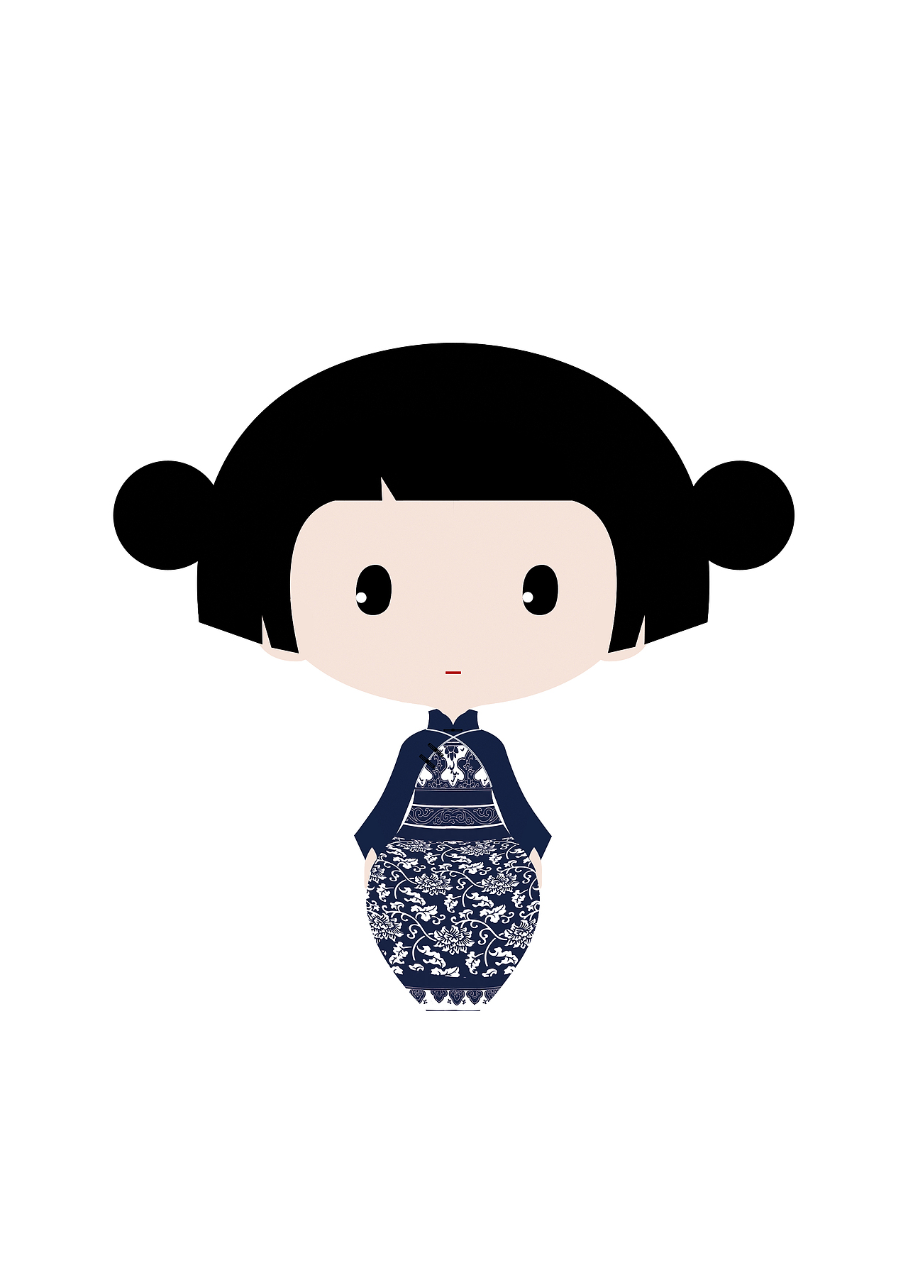 青花娃娃|平面|ip形象|nicole_w_原创作品-站酷zcool