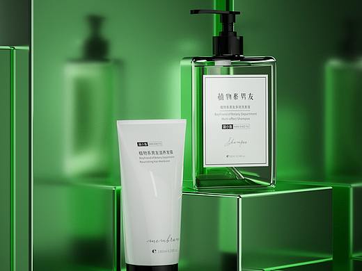 C4D OC渲染洗发水