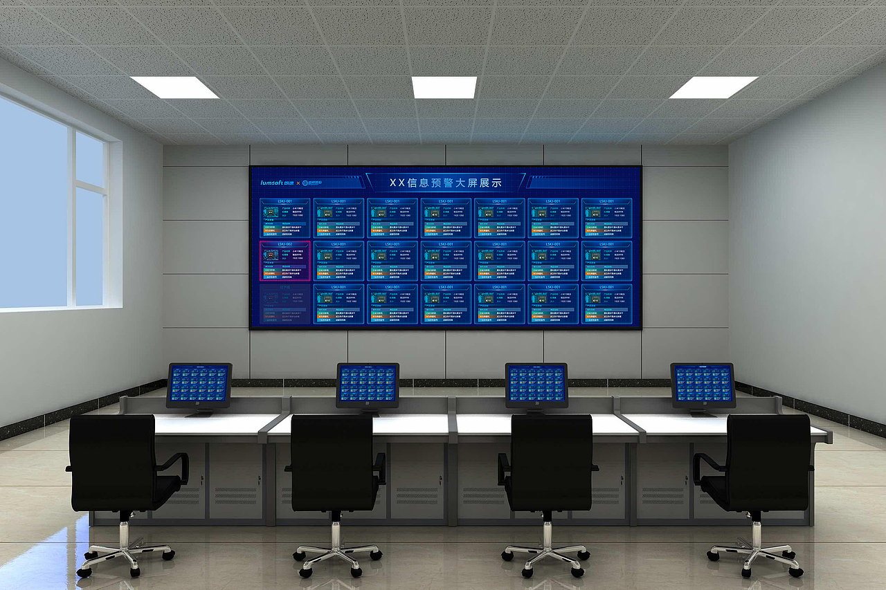 信息预警监控大屏