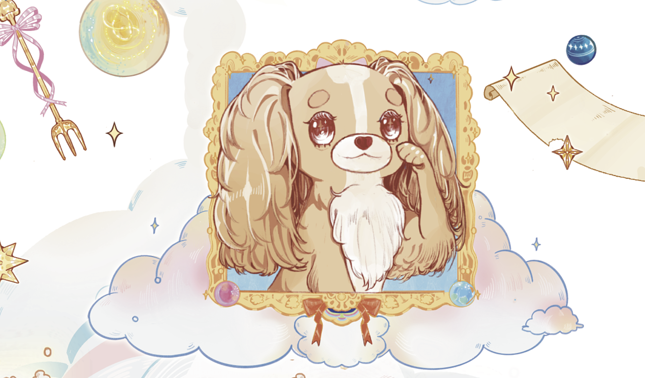 天使降临-骑士查理王|插画|商业插画|hakuhaimae