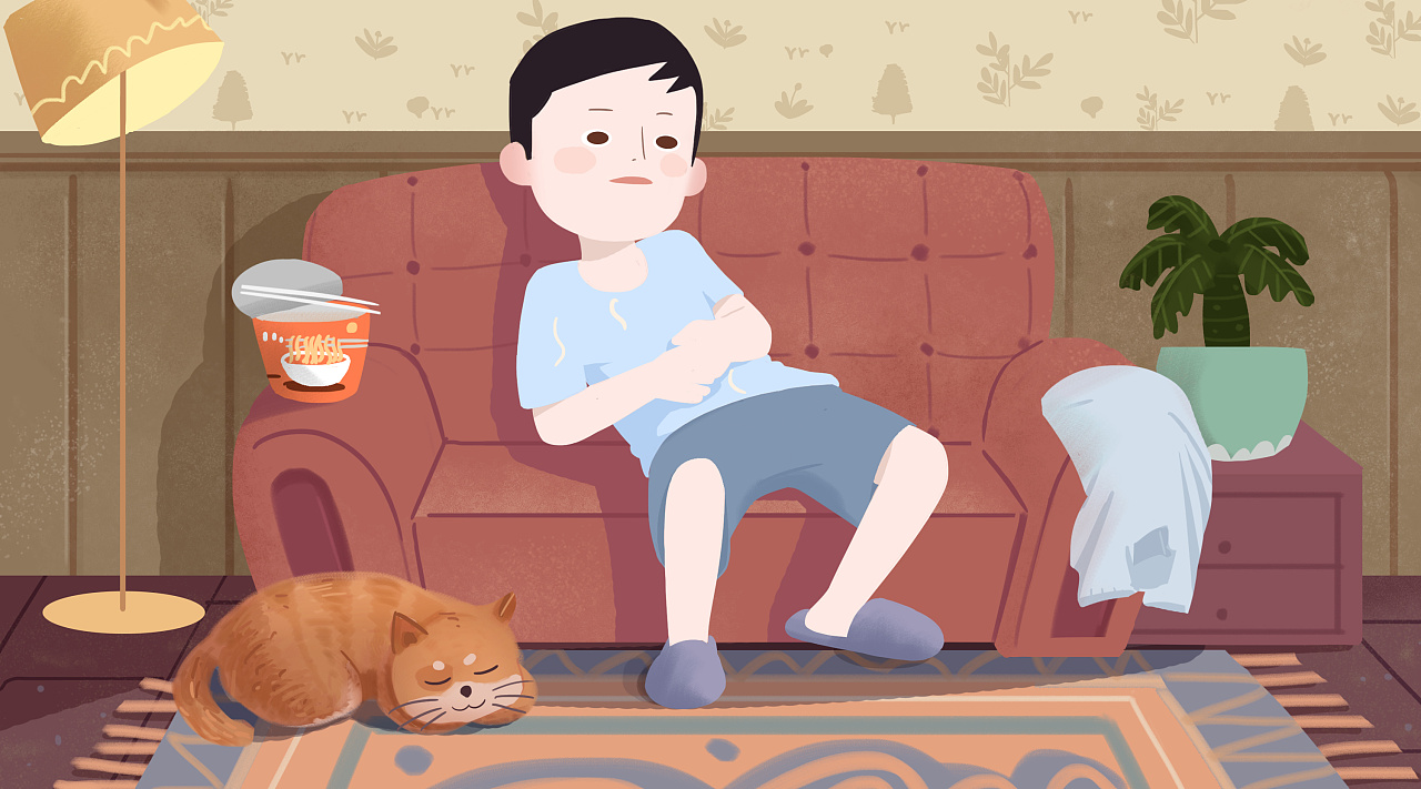 懒|插画|商业插画|凌西 - 原创作品 - 站酷 (zcool)