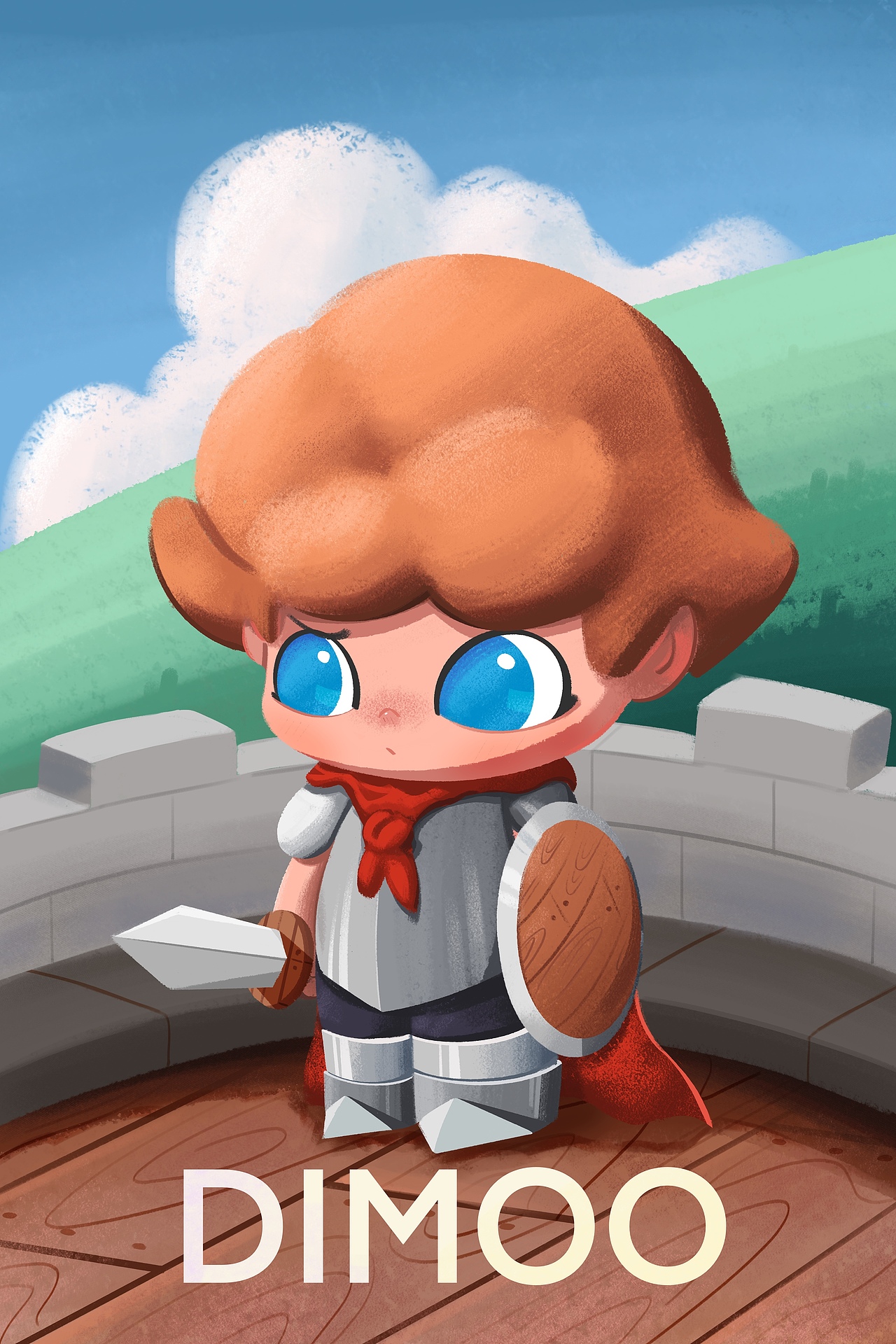 今年画的泡泡玛特插画