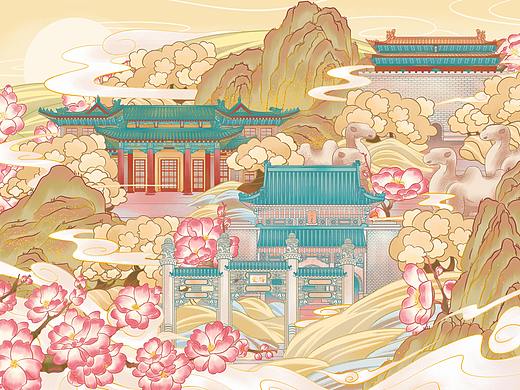 《南方有座石头城》-南京风景插画练习