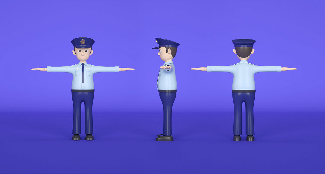 反诈骗卡通形象