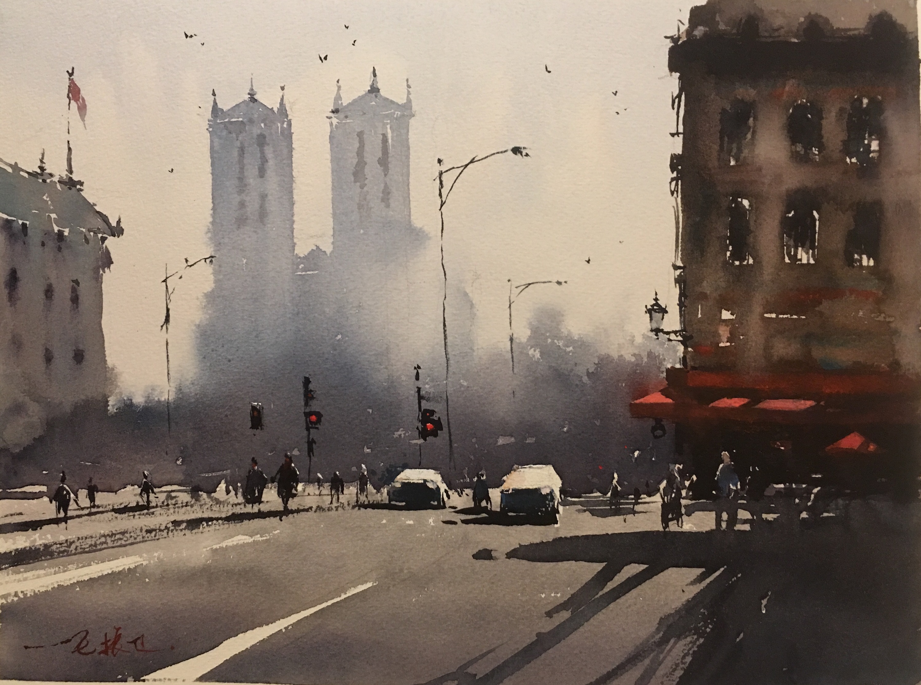 跟约瑟夫偶像学习水彩