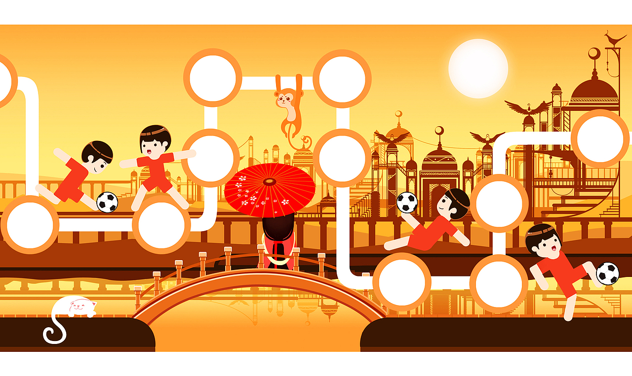 绿 黄 蓝（图ZMjAyNDIwNTA4） - 儿童插画 - 站酷设计师尧柒原创素材 - 站酷ZCOOL