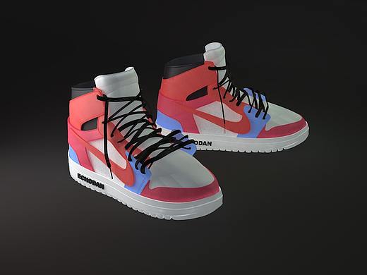 Air Jordan-曲面建模练习（个人主页-ZMzE2ODY1MDQ=） - 其他三维 - 站酷设计师FenngD原创素材 - 站酷ZCOOL