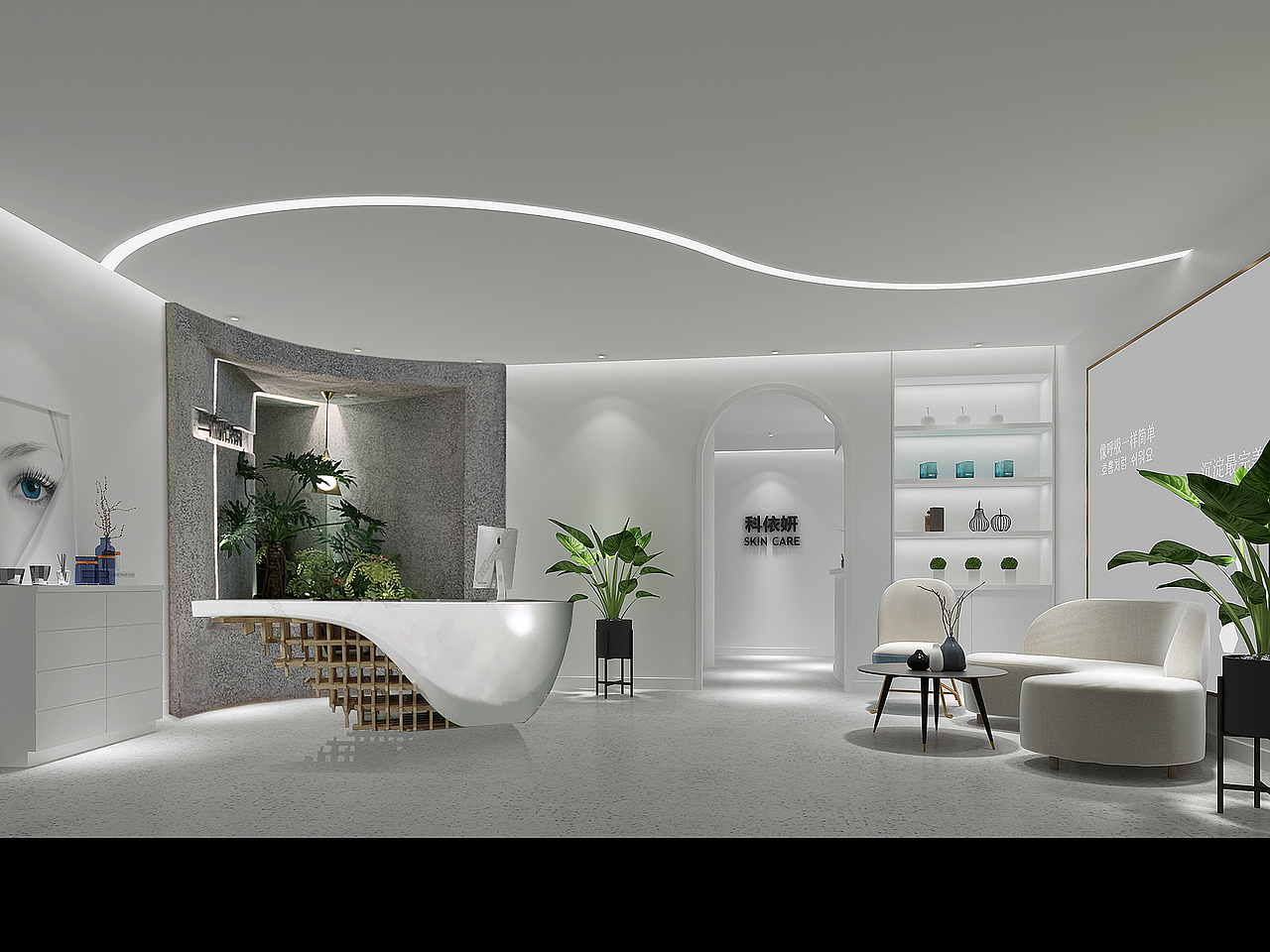 YKK美容会所（图ZMTUzMzA2OTMy） - 建筑/空间 - 站酷设计师弈时YS设计原创素材 - 站酷ZCOOL