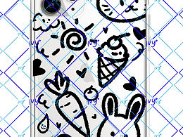 原创iPhone透明手机壳插画设计