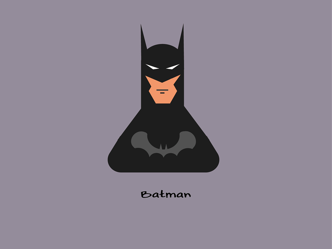 ai扁平插画 蝙蝠侠|平面|图案|冉苒aran - 原创作品 - 站酷 (zcool)