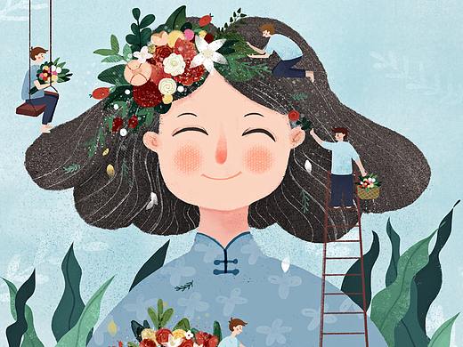 母亲节插画