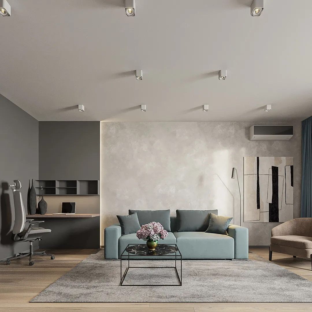 现代简约—莫兰迪色系|空间|家装设计|wuanna123 - 原创作品 - 站酷