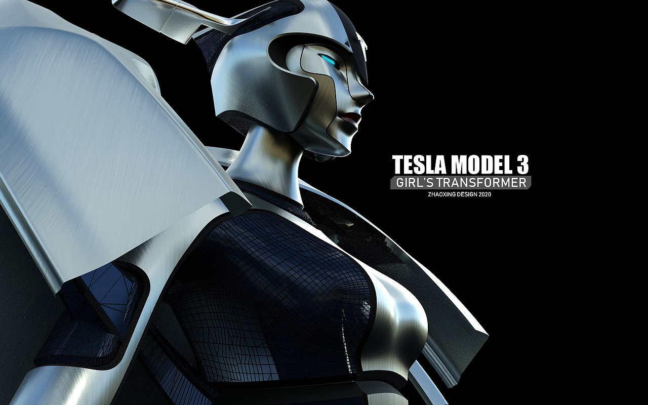特斯拉model3的同人变化实验（图ZMjAwNTA1MDky） - 交通工具 - 站酷设计师老模王原创素材 - 站酷ZCOOL