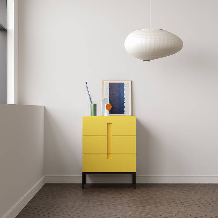 谷及意式多色三抽柜子