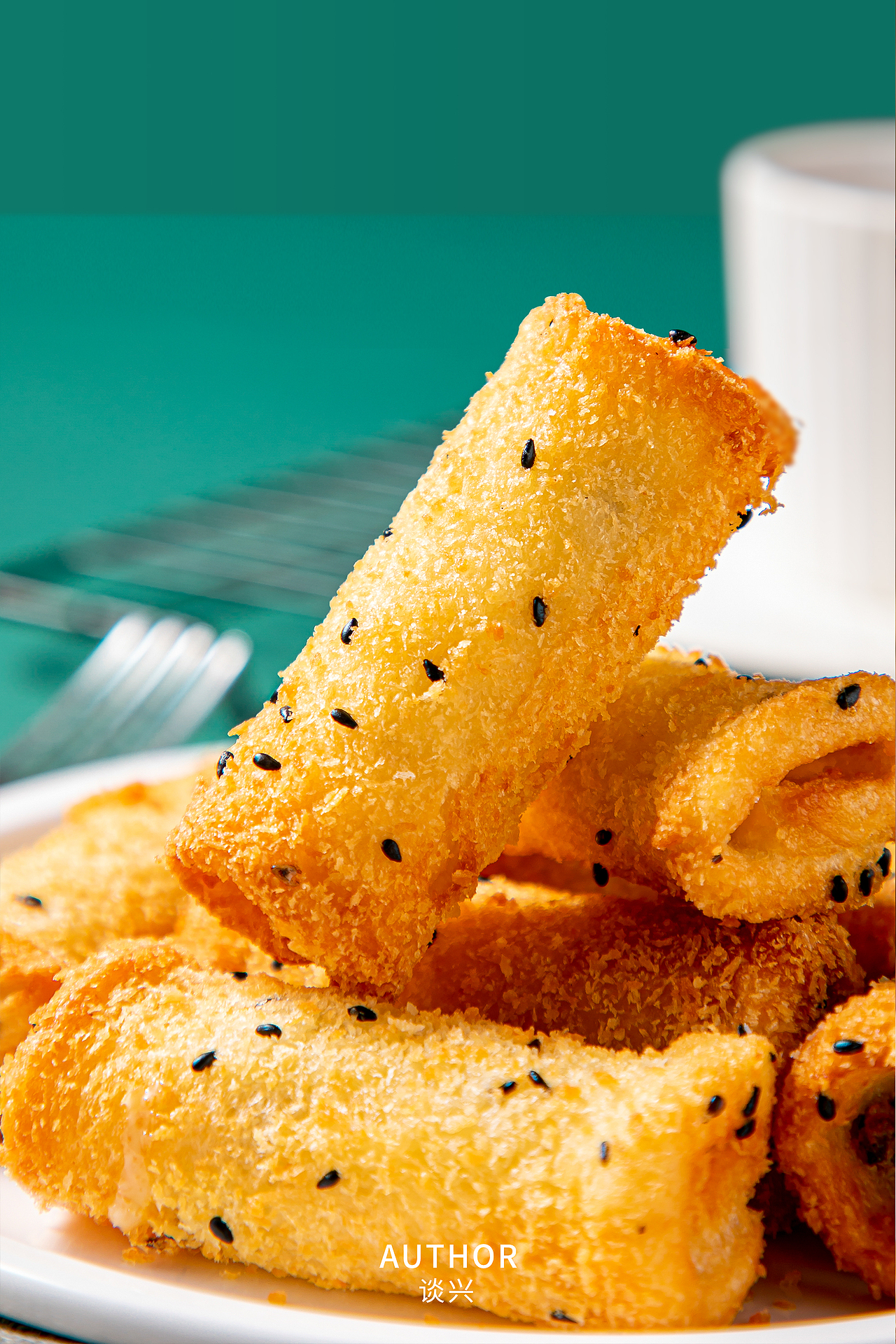 油炸点心半成品食材拍摄