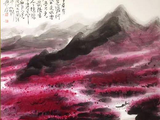 水墨桃花系列 幽蓝系列