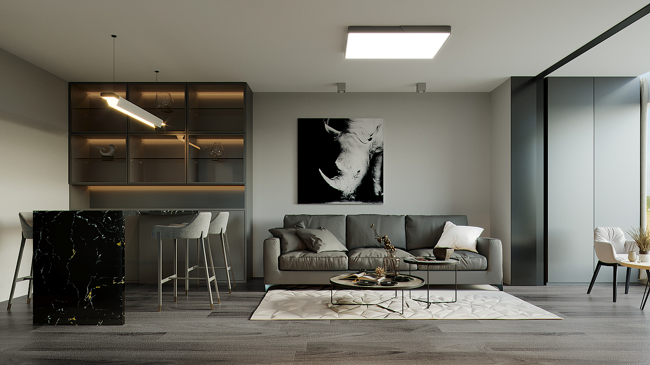 灰色极简（图ZMTIyNTkzNTgw） - 家装设计 - 站酷设计师那我要偏说不呢原创素材 - 站酷ZCOOL