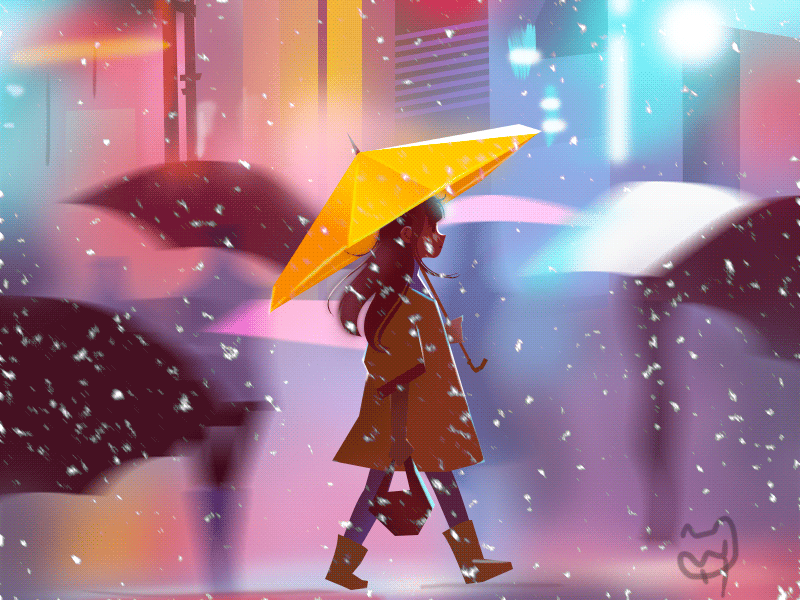 撑伞的女孩（图ZOTgwMDk3MzY=） - 创作习作 - 站酷设计师于坚持原创素材 - 站酷ZCOOL