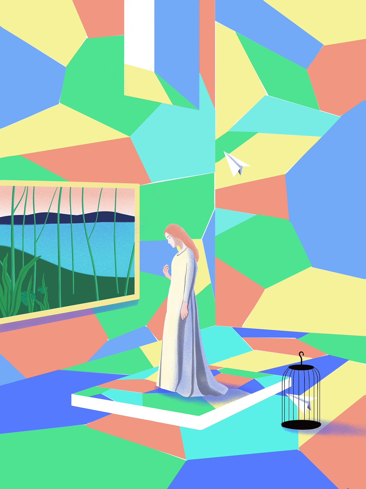 现代生活|插画|其他插画|望川鸟 - 原创作品 - 站酷 (zcool)