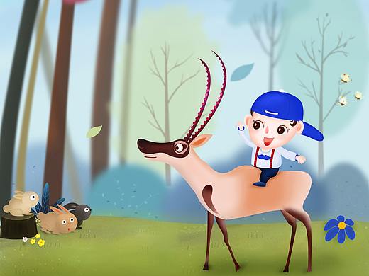 晨晨的坐骑（个人主页-ZMjg5MjI1NDg=） - 创作习作 - 站酷设计师小浅浅原创素材 - 站酷ZCOOL