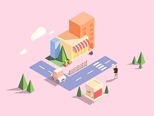 插画设计--2.5D插画