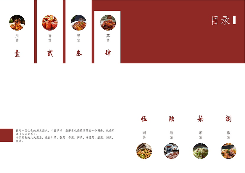 《中国八大菜系》(画册设计)