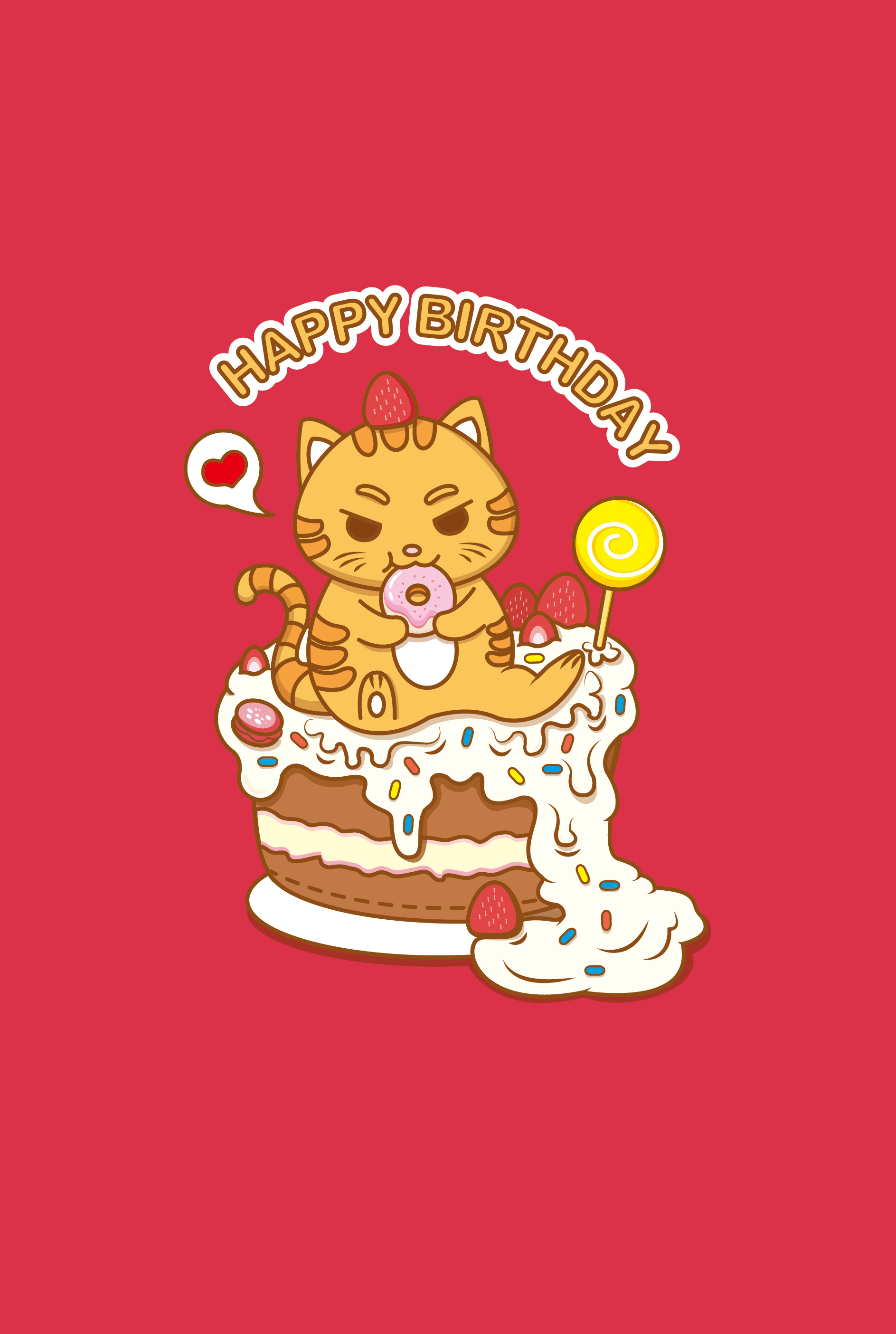 生日贺图|插画|插画习作|一颗豆大人 - 原创作品 - 站酷 (zcool)