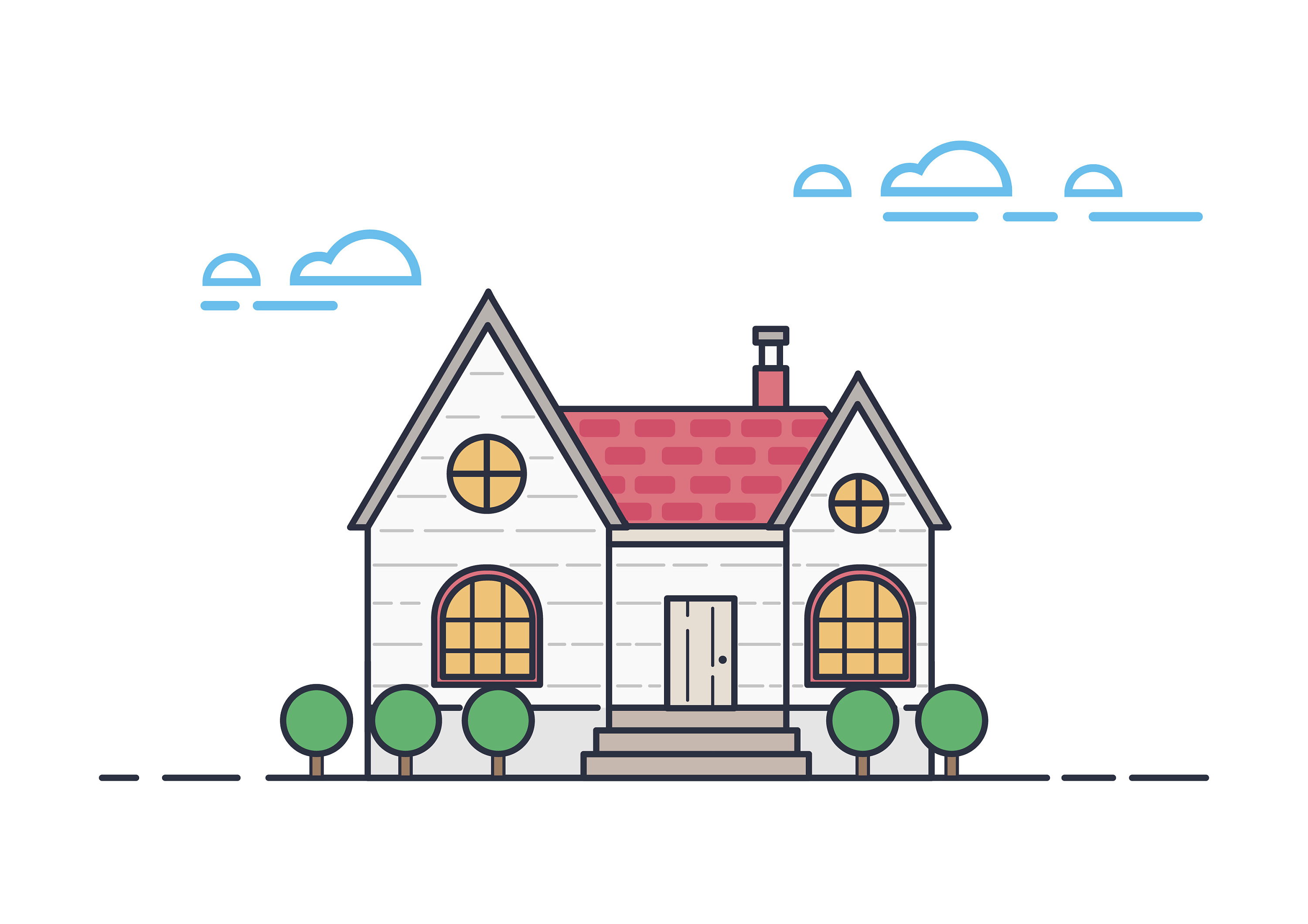 新手学画房子户型图,量房草图,怎么快速画草图户型图_大山谷图库