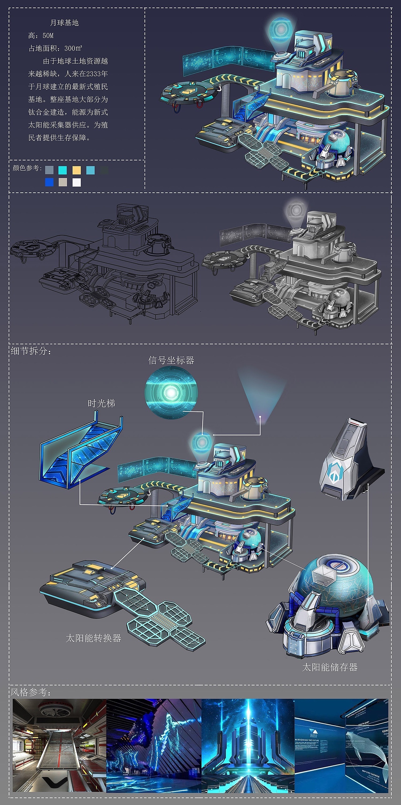 科技风场景原画