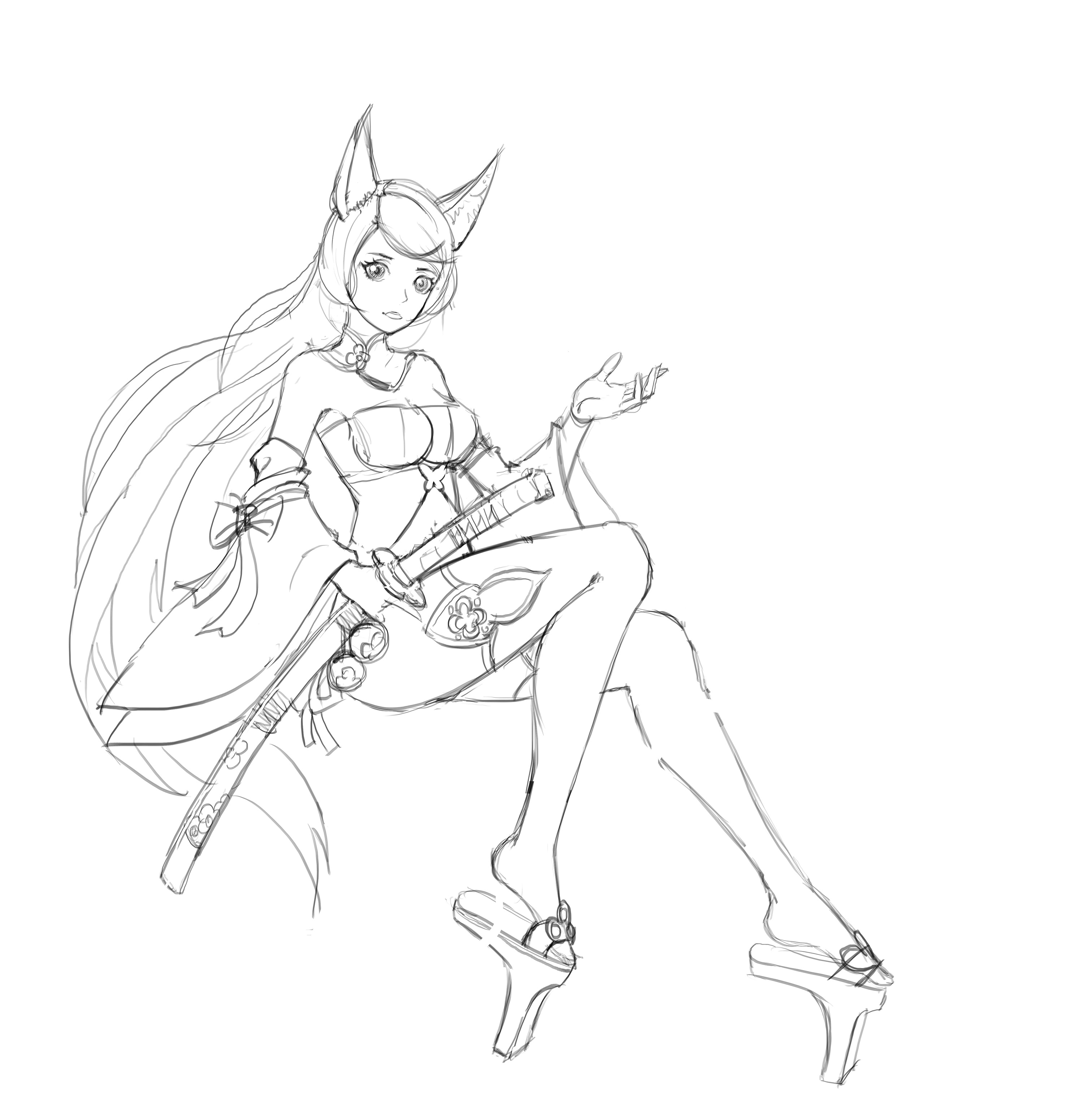 小狐仙 创作过程|插画|游戏原画|leo的脑洞 - 原创作品 - 站酷 (zcool