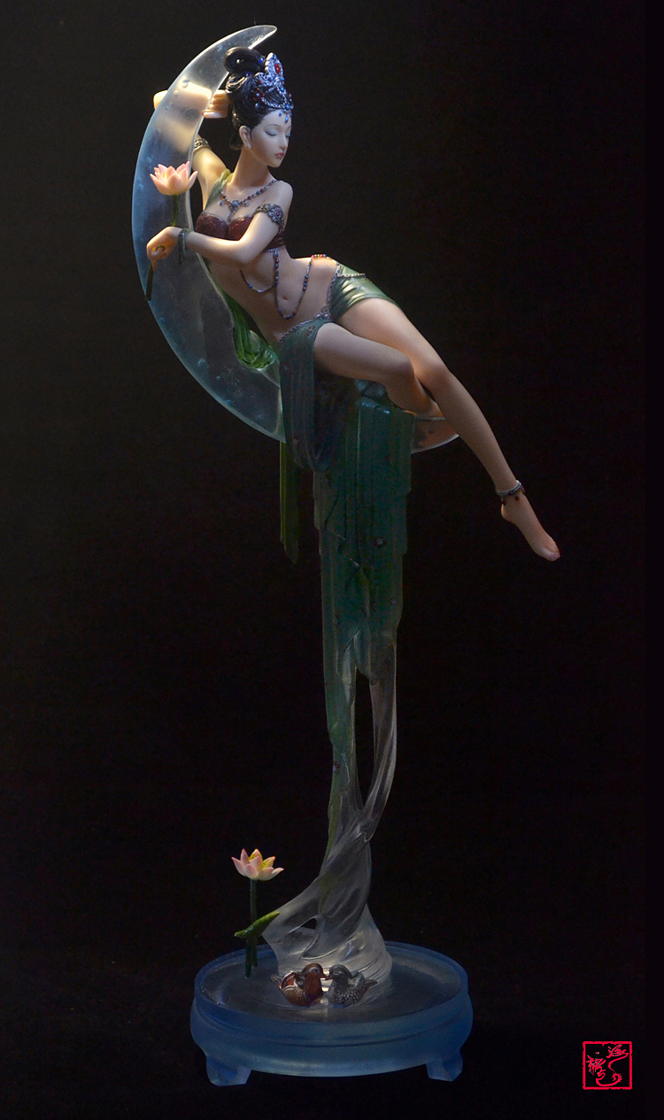 海龙原创飞天系列之《问情》（图ZMjk0Nzc3MDg=） - 手办/模玩 - 站酷设计师玩泥巴的海龙原创素材 - 站酷ZCOOL