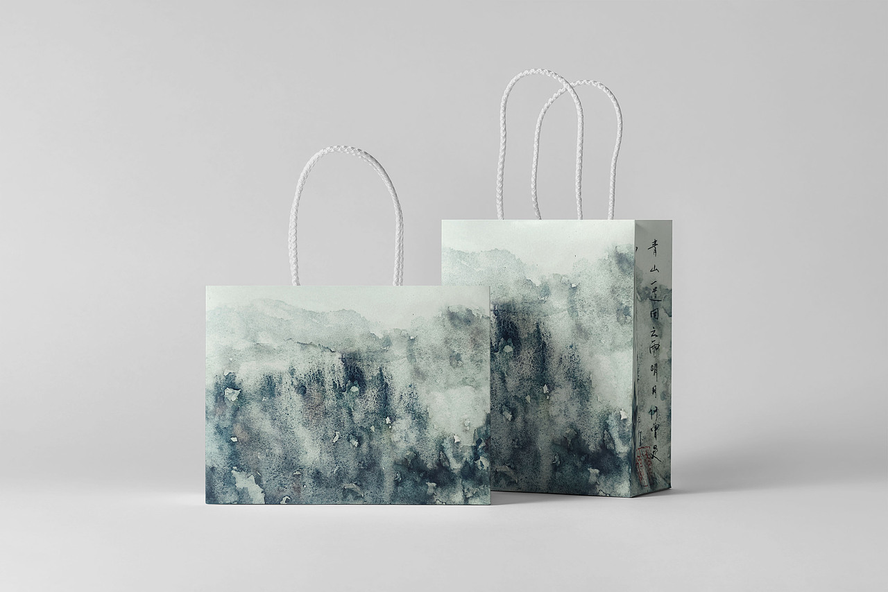 【作品合集】将自己的水彩画做成了礼品包装袋的样子