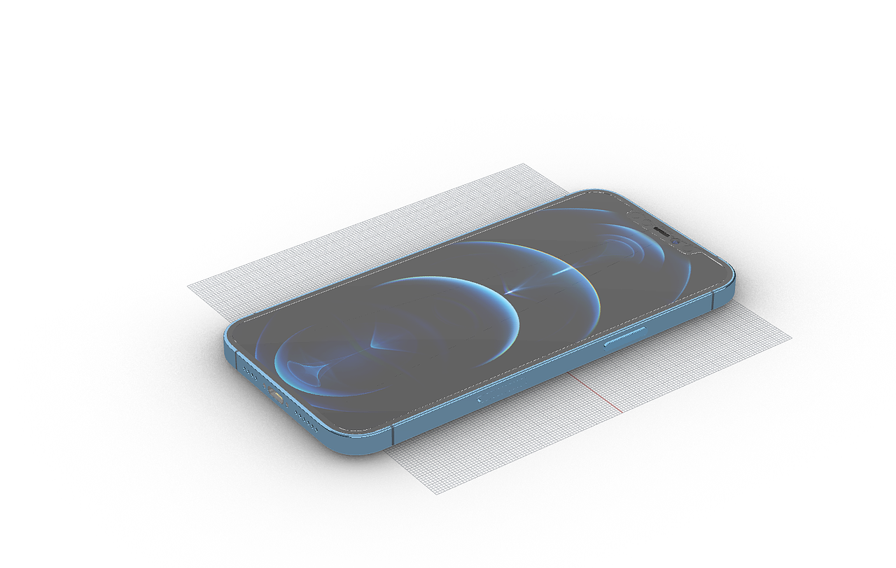 iphone12 pro max 手机1：1高质量精细3D模型 犀牛模型