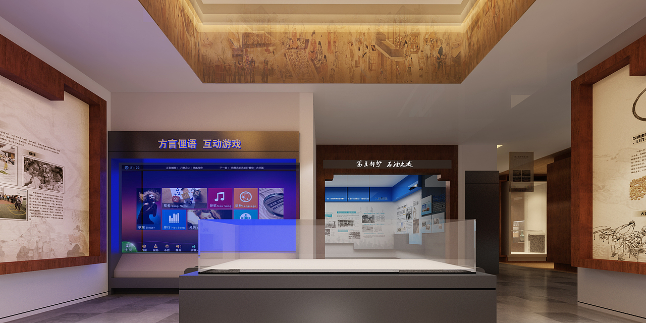 东营区文化展示馆（图ZMjMzOTY1MDIw） - 其他三维 - 站酷设计师易森空间设计原创素材 - 站酷ZCOOL