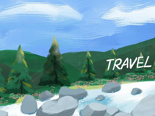 【懷念旅行】（個人主頁-ZNTU2NjQ2MjQ=） - 創(chuàng)作習作 - 站酷設計師梨萬原創(chuàng)素材 - 站酷ZCOOL