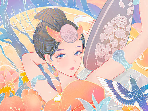 2020年新國風(fēng)插畫合集（個(gè)人主頁-ZNDk5ODI2MDg=） - 創(chuàng)作習(xí)作 - 站酷設(shè)計(jì)師火鍋hotpot原創(chuàng)素材 - 站酷ZCOOL