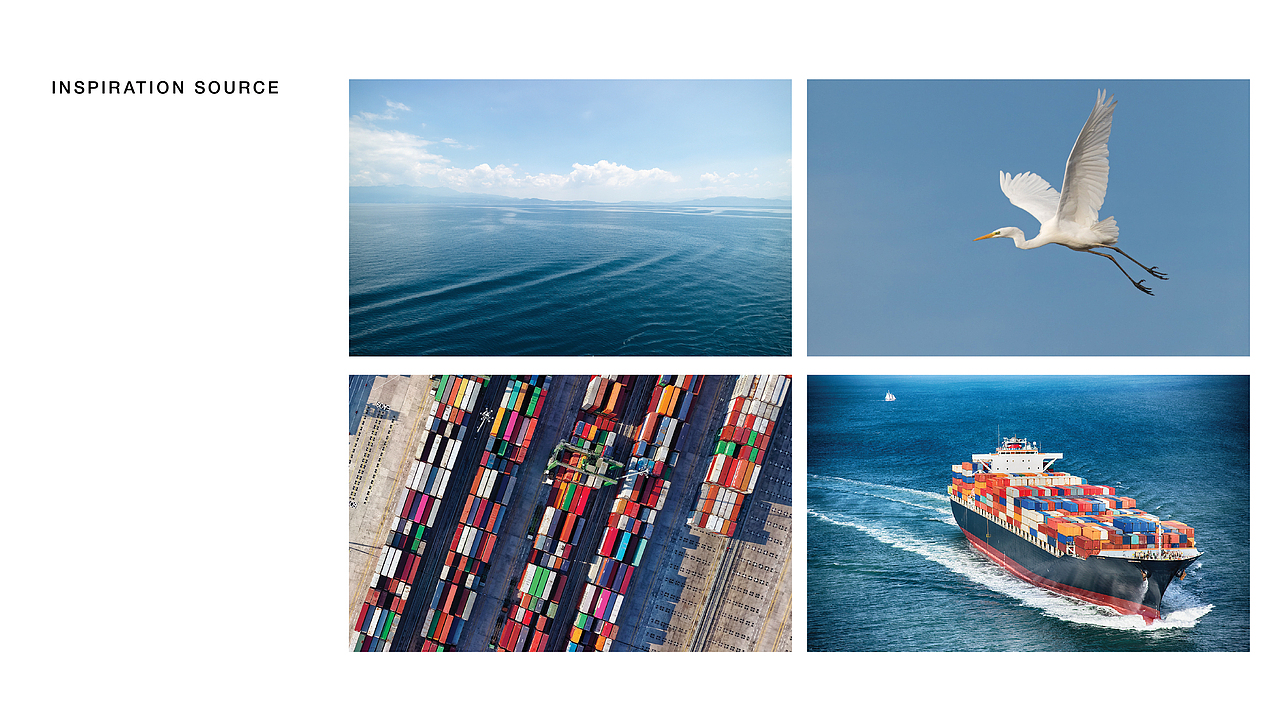 鑫鹭洋海运logo设计