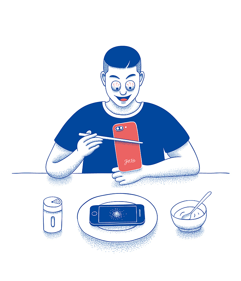 进食（图ZOTIwOTgyNjA=） - 艺术插画 - 站酷设计师德罗丰Deroff原创素材 - 站酷ZCOOL