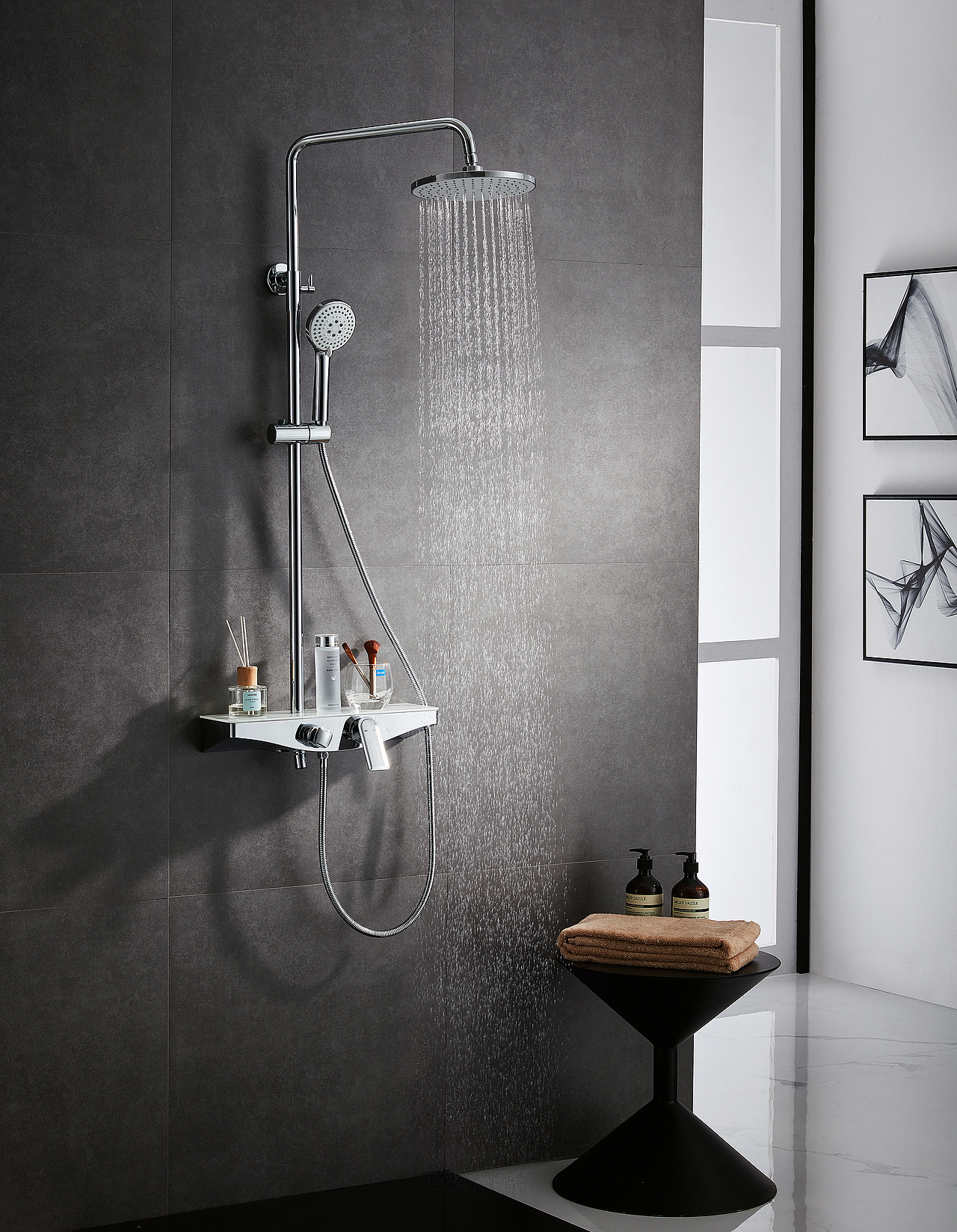 大淋浴花洒场景拍摄汇集