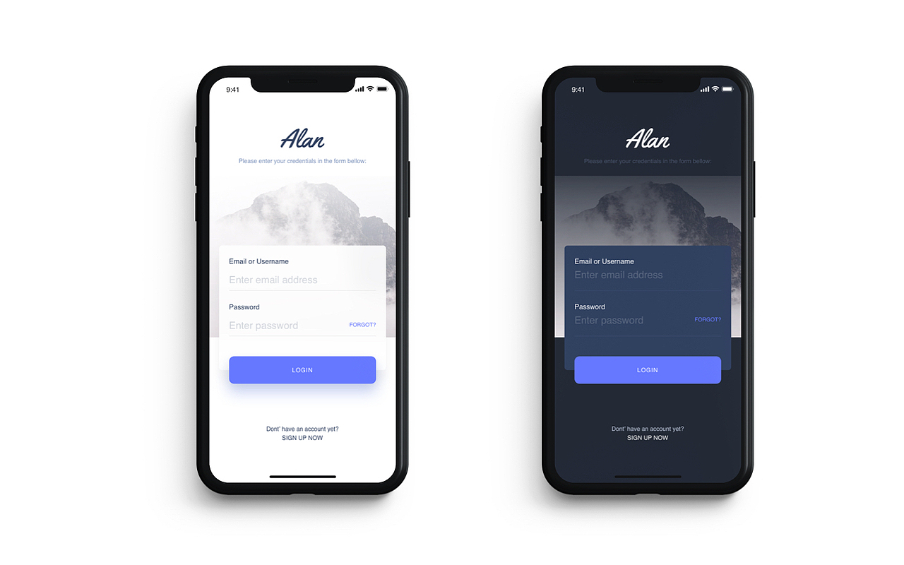 移動端登錄樣式分享-3期（圖ZMTkwNDQ0MjAw） - APP界面 - 站酷設(shè)計師阿東Alan原創(chuàng)素材 - 站酷ZCOOL