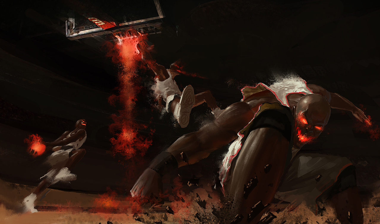 暴扣（图ZNzg2MTEwOA==） - 商业插画 - 站酷设计师清风游龙原创素材 - 站酷ZCOOL