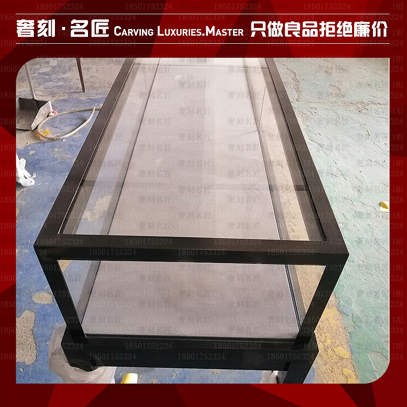 翡翠手镯中式金属珠宝展示柜台-奢刻名匠厂展示设计