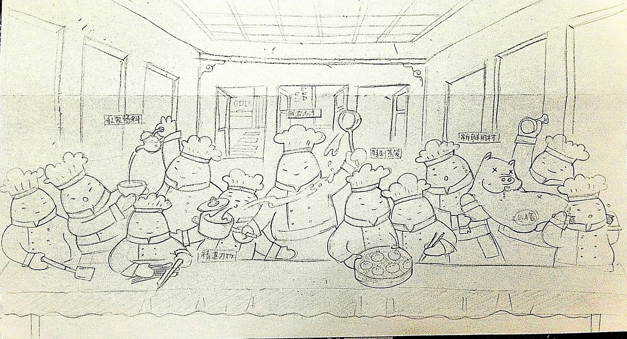 老班长包子店墙绘