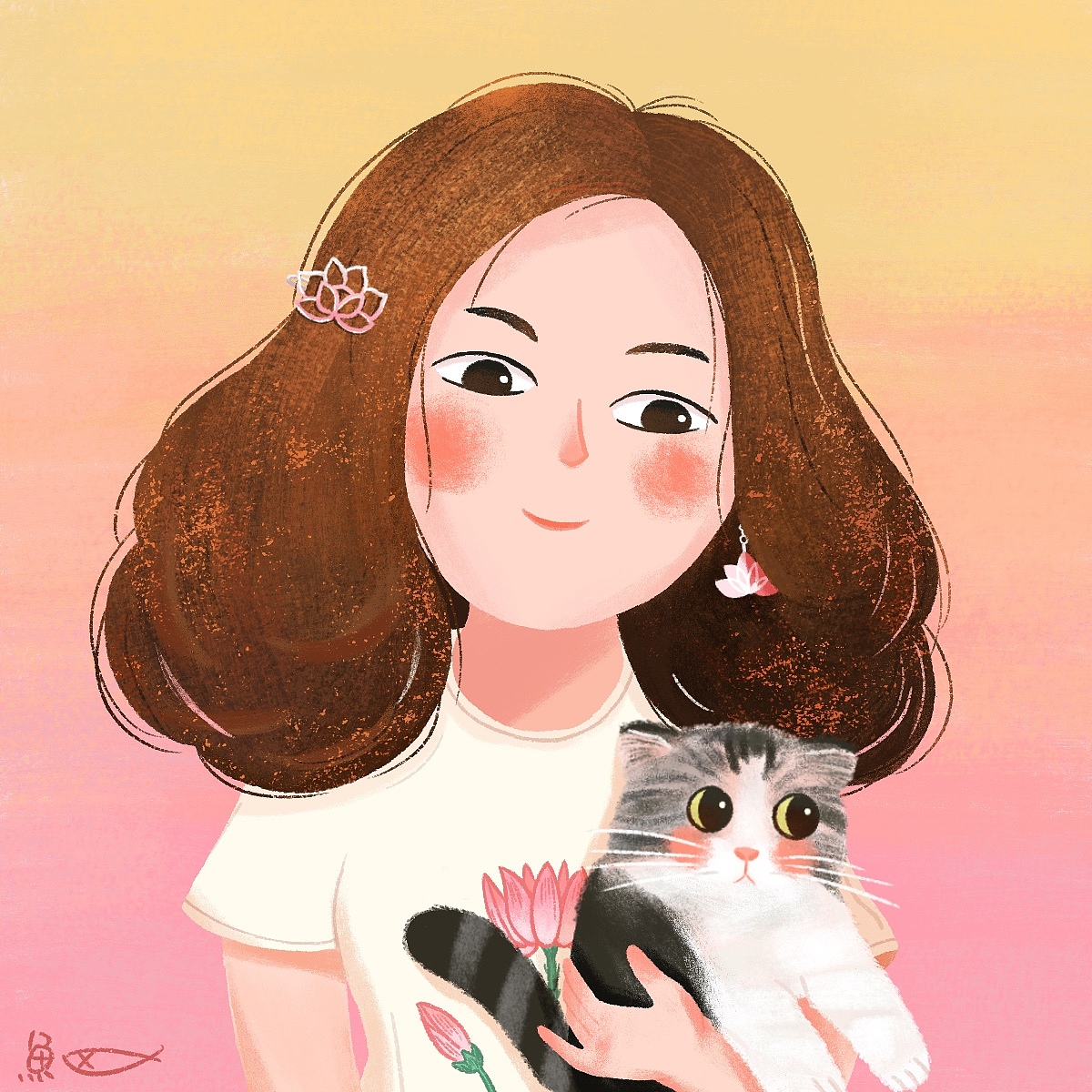 头像定制（图ZMzU1NjI4NzQ0） - 商业插画 - 站酷设计师咸魚落雁原创素材 - 站酷ZCOOL