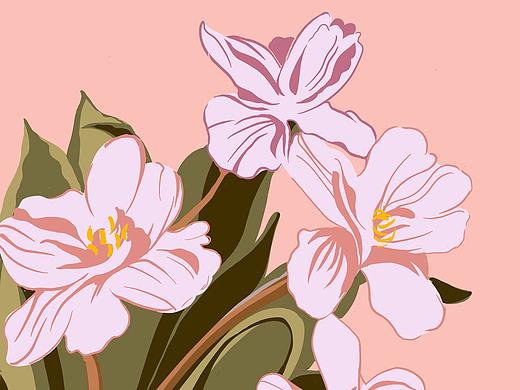 花（临摹）（个人主页-ZNTUwODczNTI=） - 商业插画 - 站酷设计师RAE_LIN原创素材 - 站酷ZCOOL