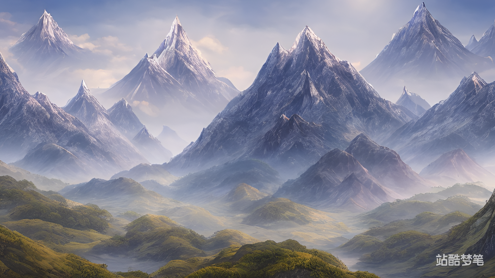 站酷梦笔力劈一招断江海,五岳可移定胜天_糊涂驴舍站酷ZCOOL